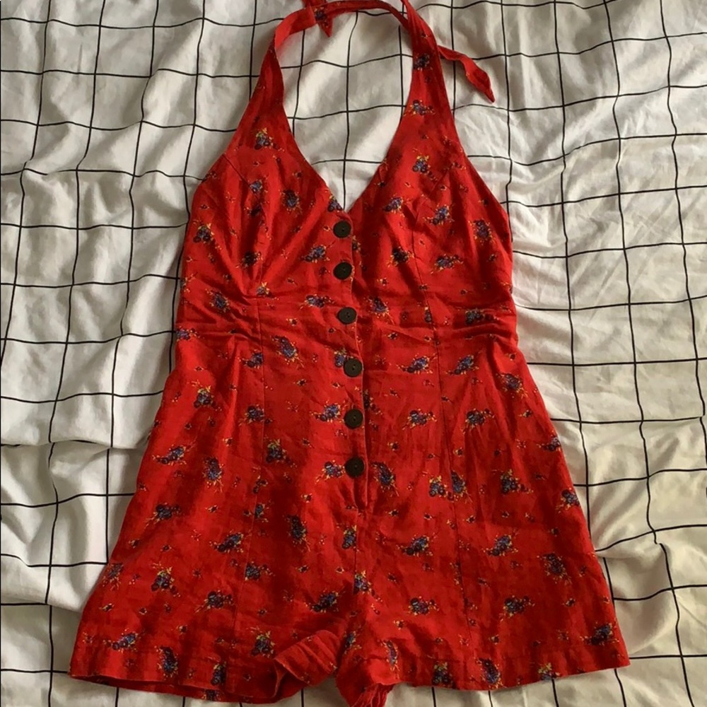 Halter top romper from UO